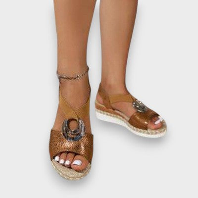 Nikolina - Platforme sandale s anatomskim trakom