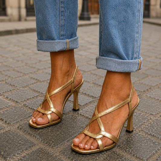 Nina – ortopedske sandale s elegantnom petom