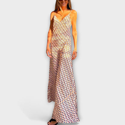 Tove - Elegantne maxi haljine s geometrijskim s uzorkom