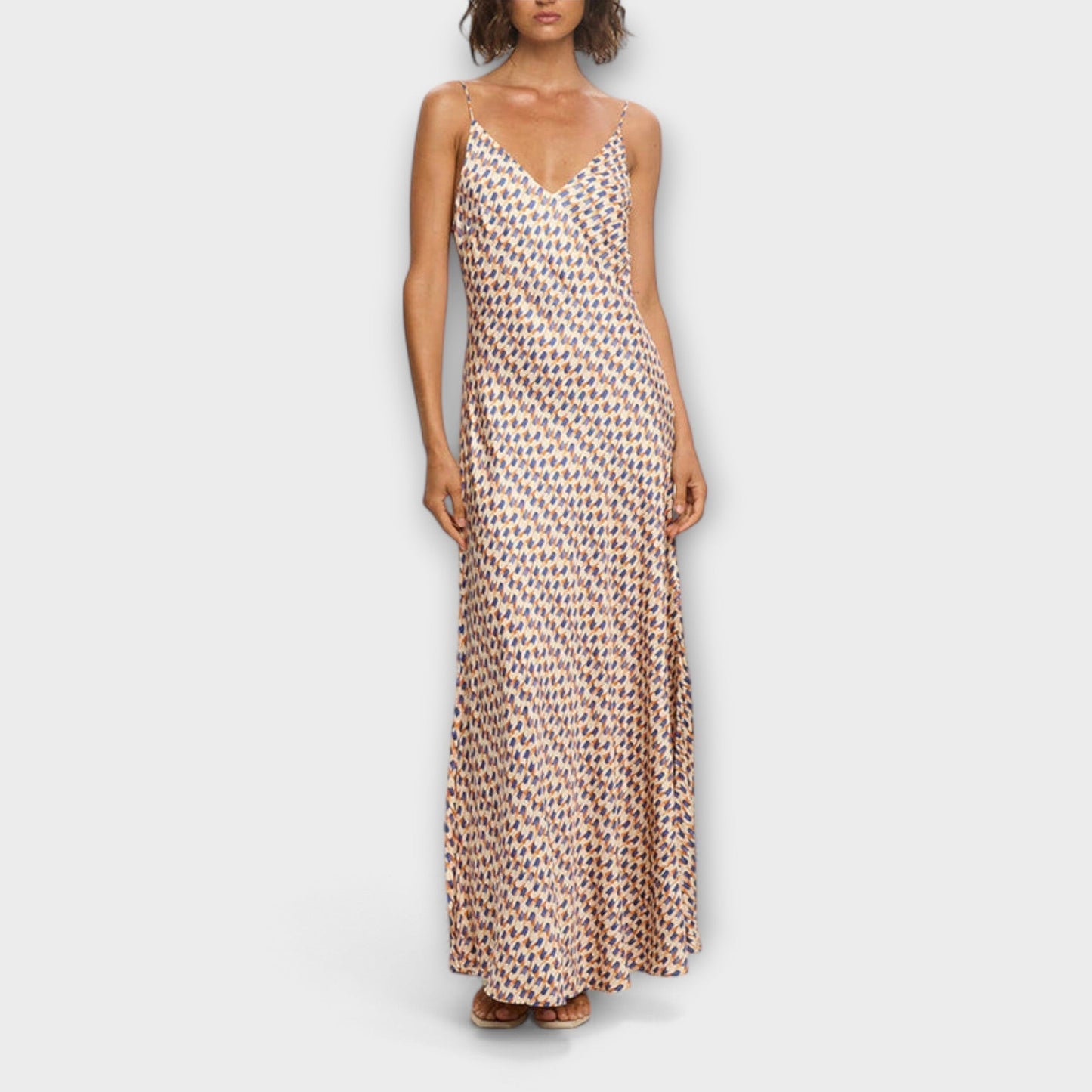Tove - Elegantne maxi haljine s geometrijskim s uzorkom