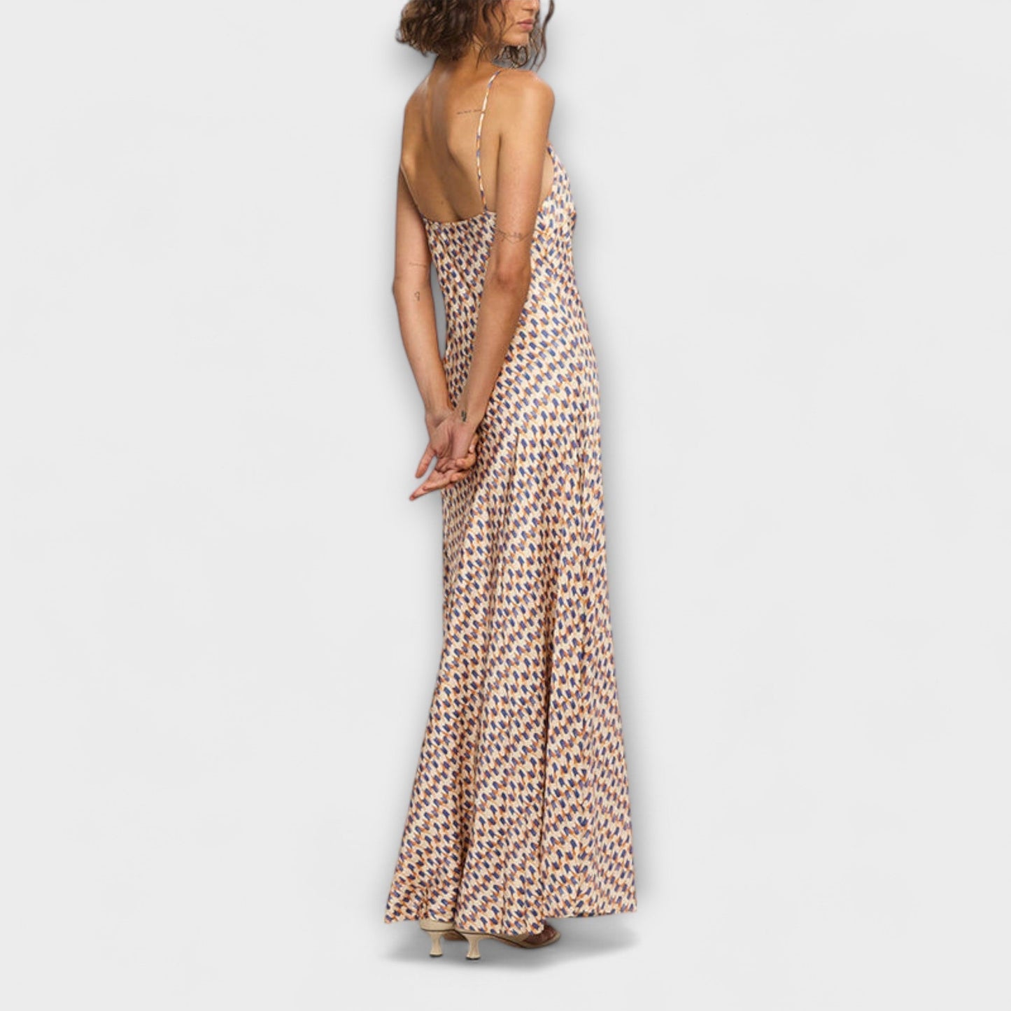 Tove - Elegantne maxi haljine s geometrijskim s uzorkom
