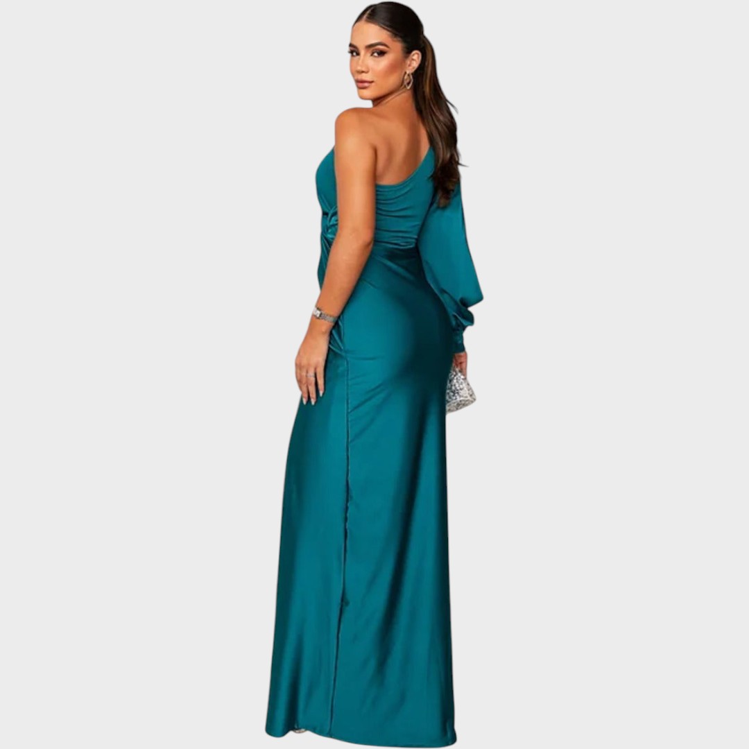 Marica – Elegantna duga haljina na eno rame