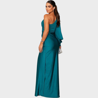 Marica – Elegantna duga haljina na eno rame