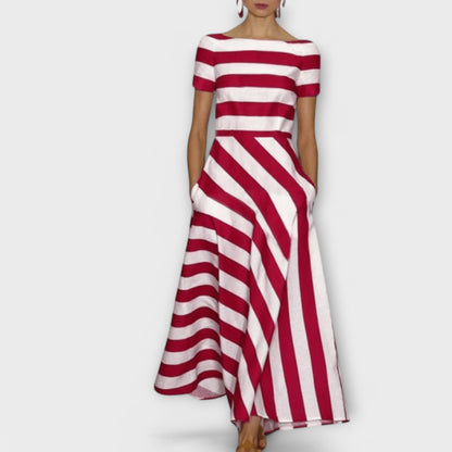 Janell - Pruge maxi haljina