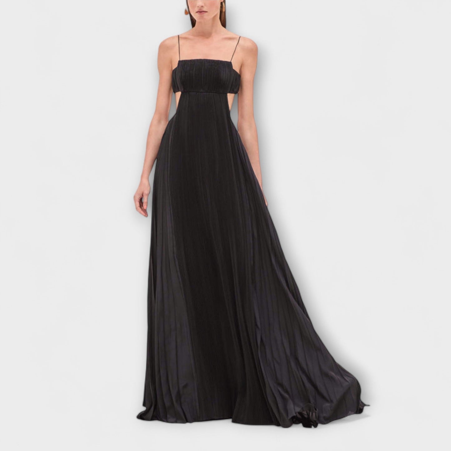 Mireille - Elegantne Maxi Haljine s Pliseji i Izrezima
