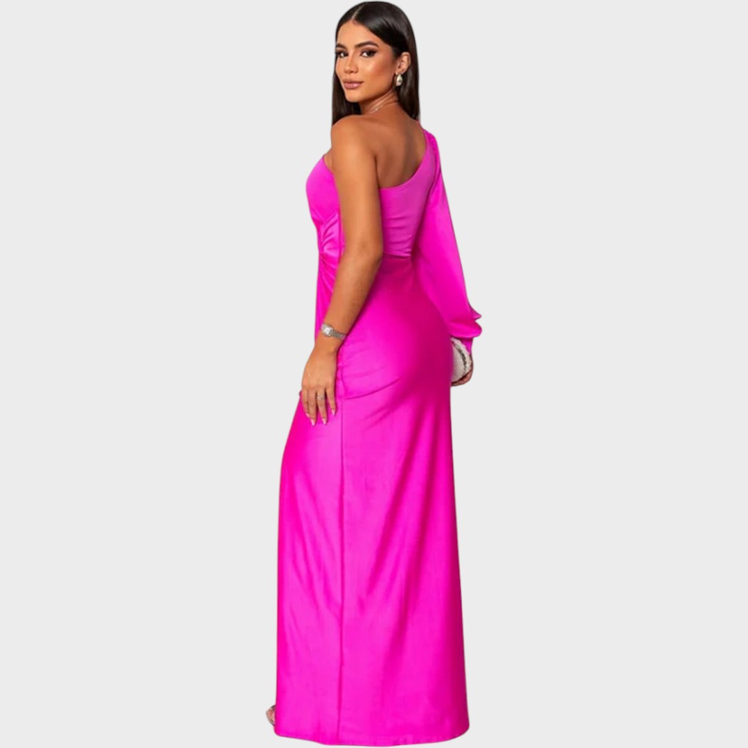Marica – Elegantna duga haljina na eno rame
