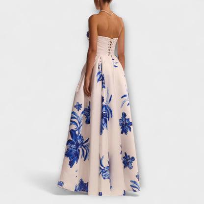 Rosalie - Šik off-shoulder cvjetna maxi haljina