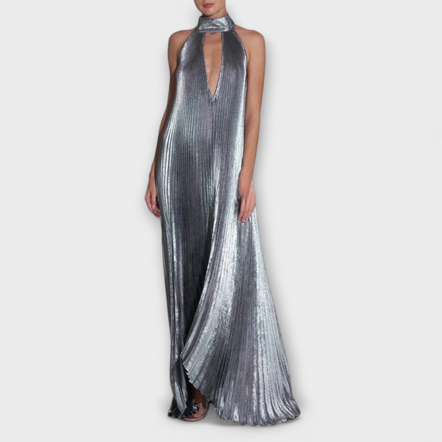 Calliope - Metalne plisirane maxi haljine