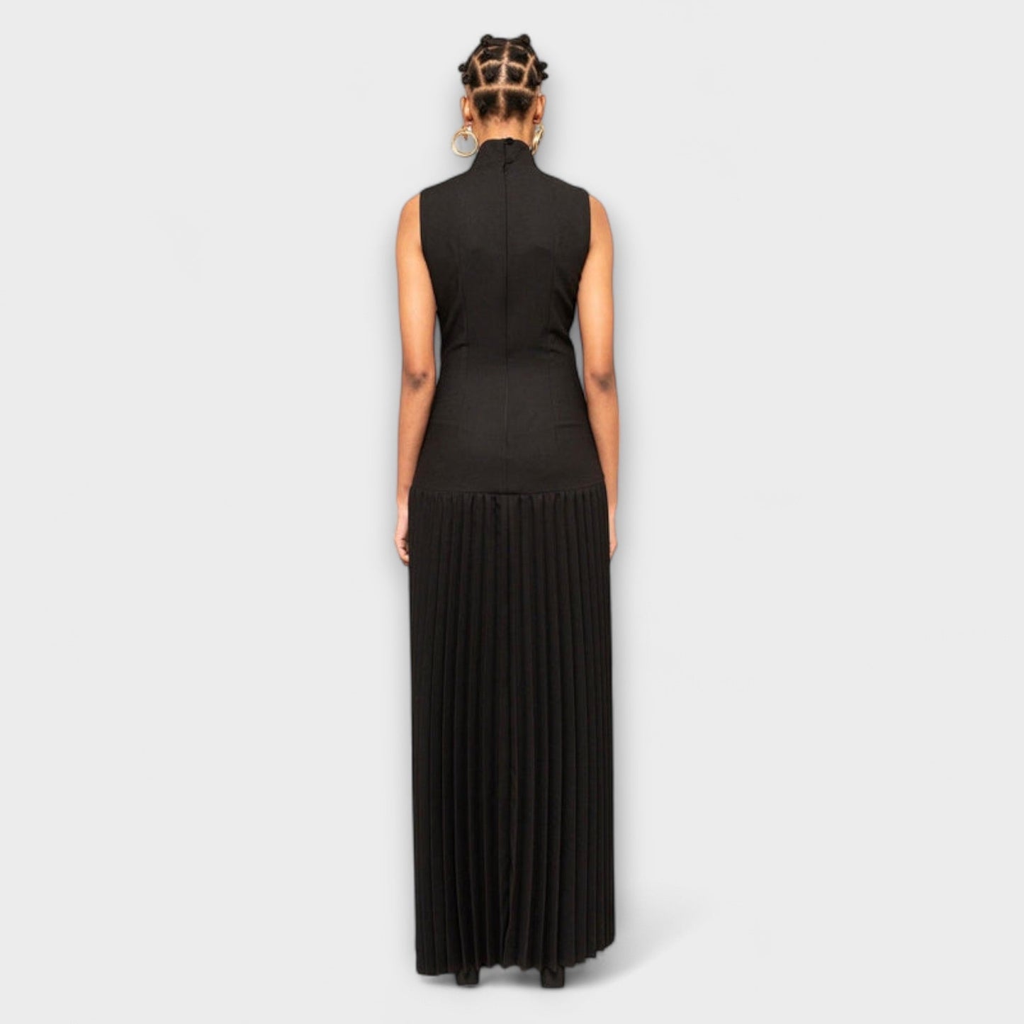 Kristen - maxi haljina s pliseji i izrezima