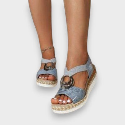 Nikolina - Platforme sandale s anatomskim trakom