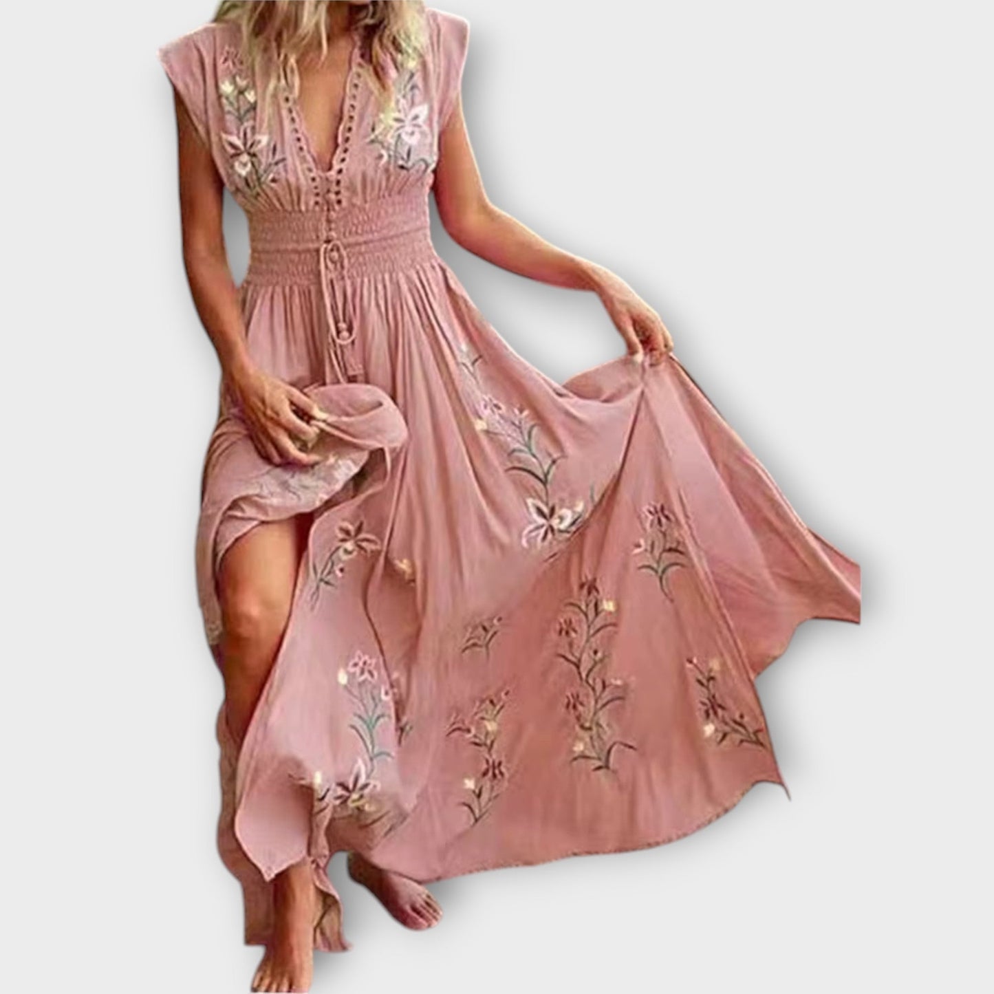 Felizia – boho haljina s očarljivo vezenino