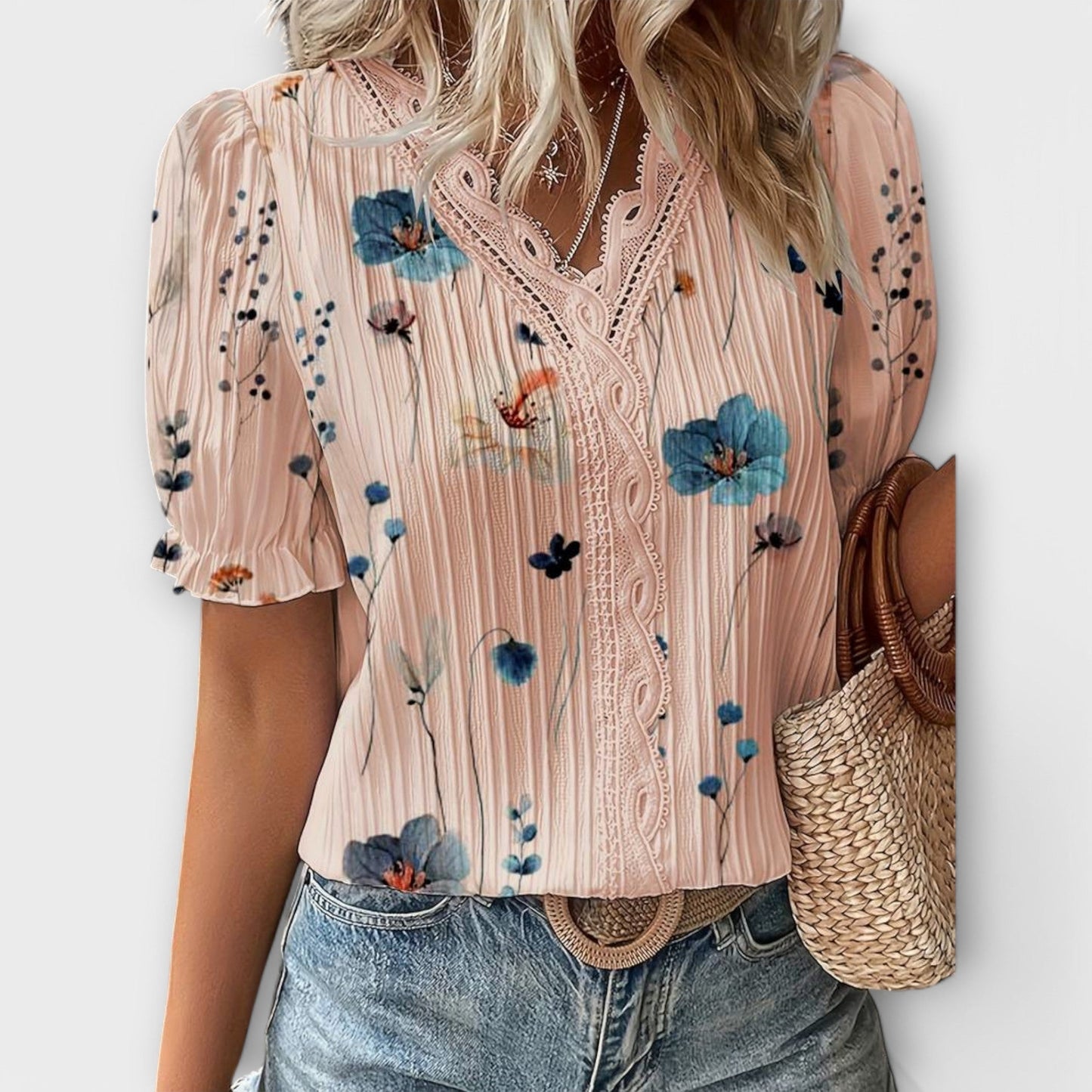 Emily - Moderna bluza s s U-izrezom