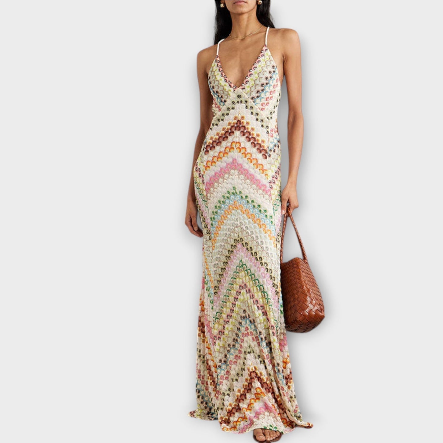 Remi - maxi haljina s barvitim herringbone s uzorkom od Missoni