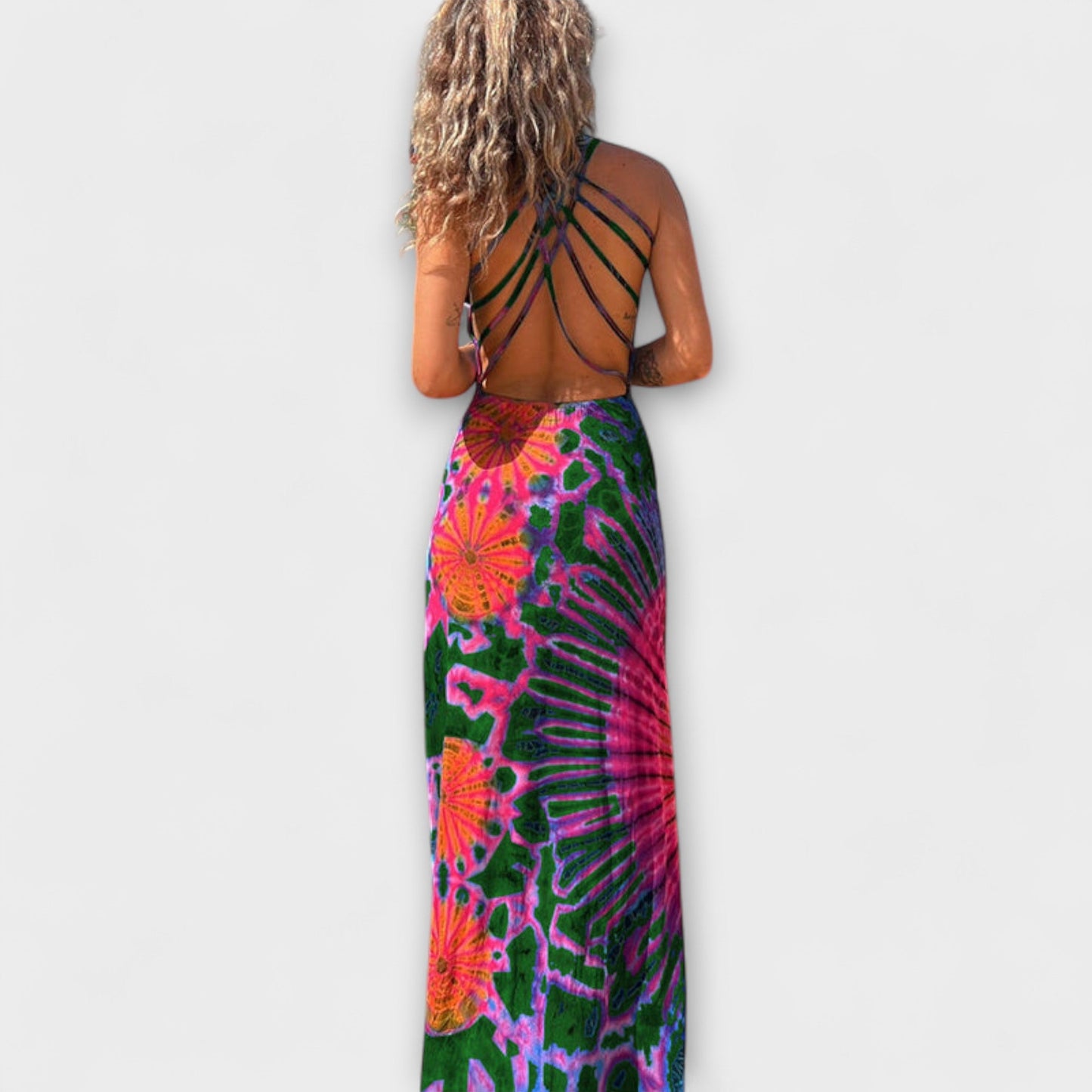 Ronja - La Bamba Tie-Dye Print maxi haljina