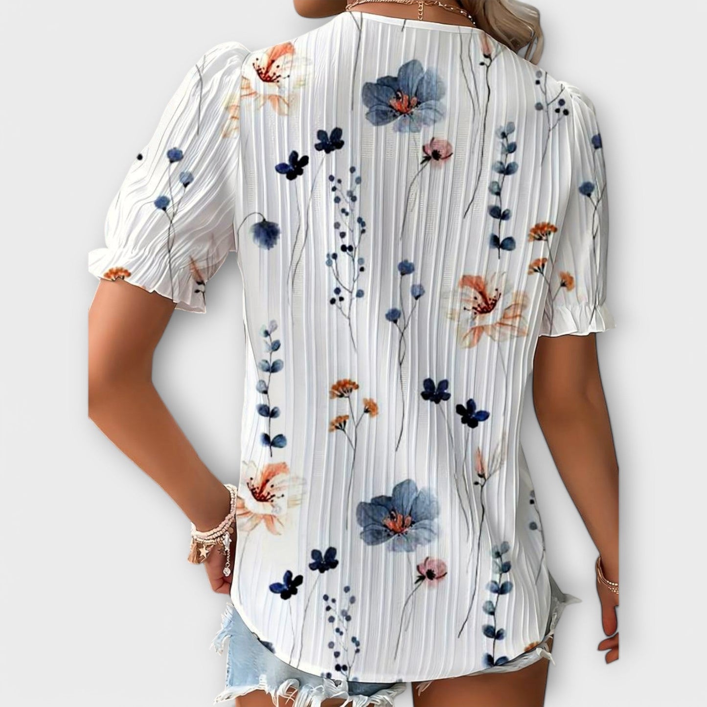 Emily - Moderna bluza s s U-izrezom