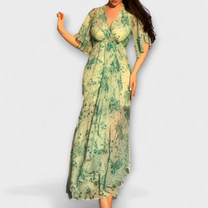 Lana - Elegantne cvjetne haljine s s s U-izrezom