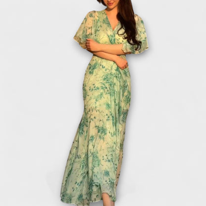 Lana - Elegantne cvjetne haljine s s s U-izrezom