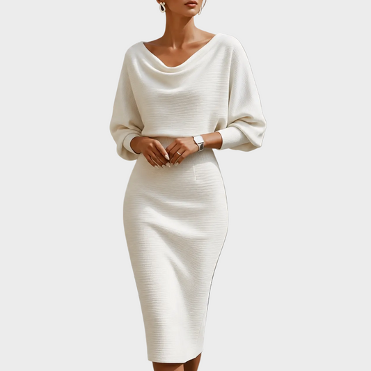 Elena – Elegantna Pletena midi haljina