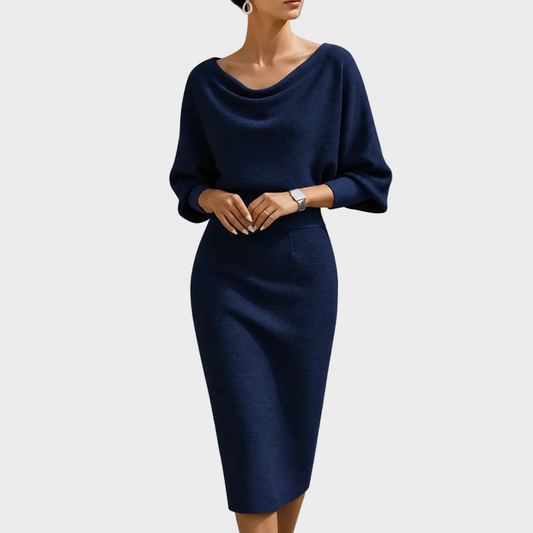 Elena – Elegantna Pletena midi haljina