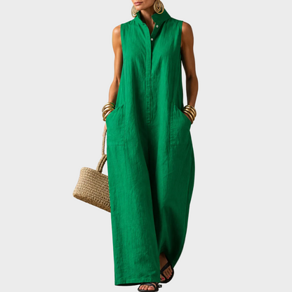 Sofia – Elegantna Lanena maxi haljina