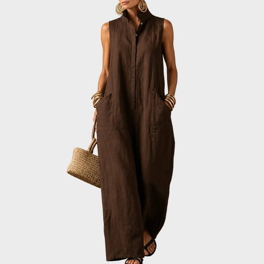 Sofia – Elegantna Lanena maxi haljina