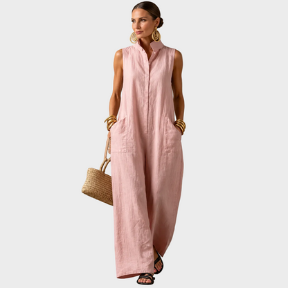 Sofia – Elegantna Lanena maxi haljina