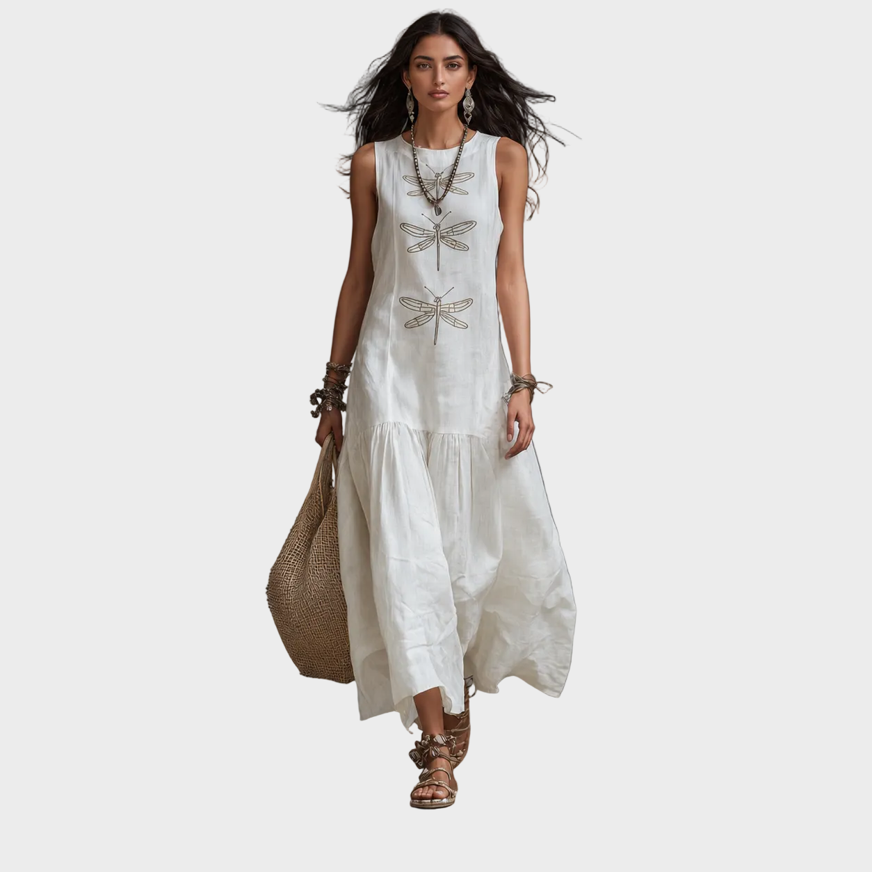 Lara – Elegantna Lanena Haljina