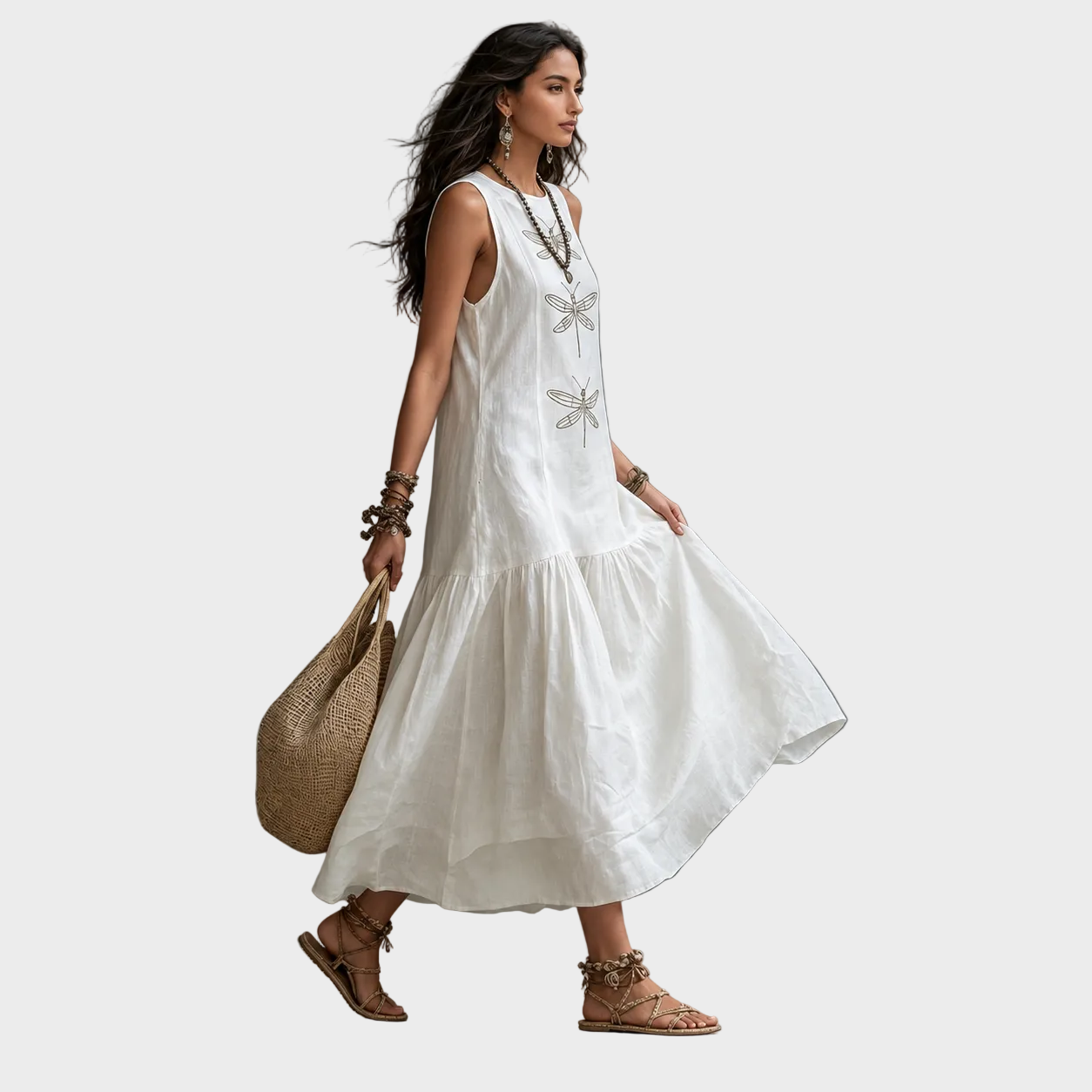 Lara – Elegantna Lanena Haljina