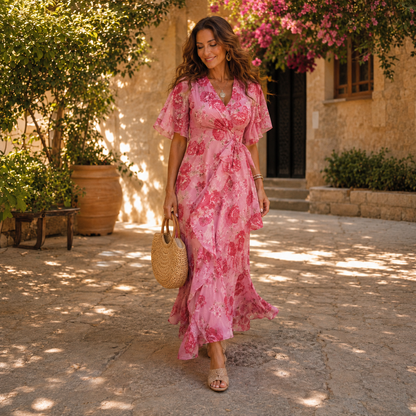 Maja – Elegantna Cvjetna maxi haljina