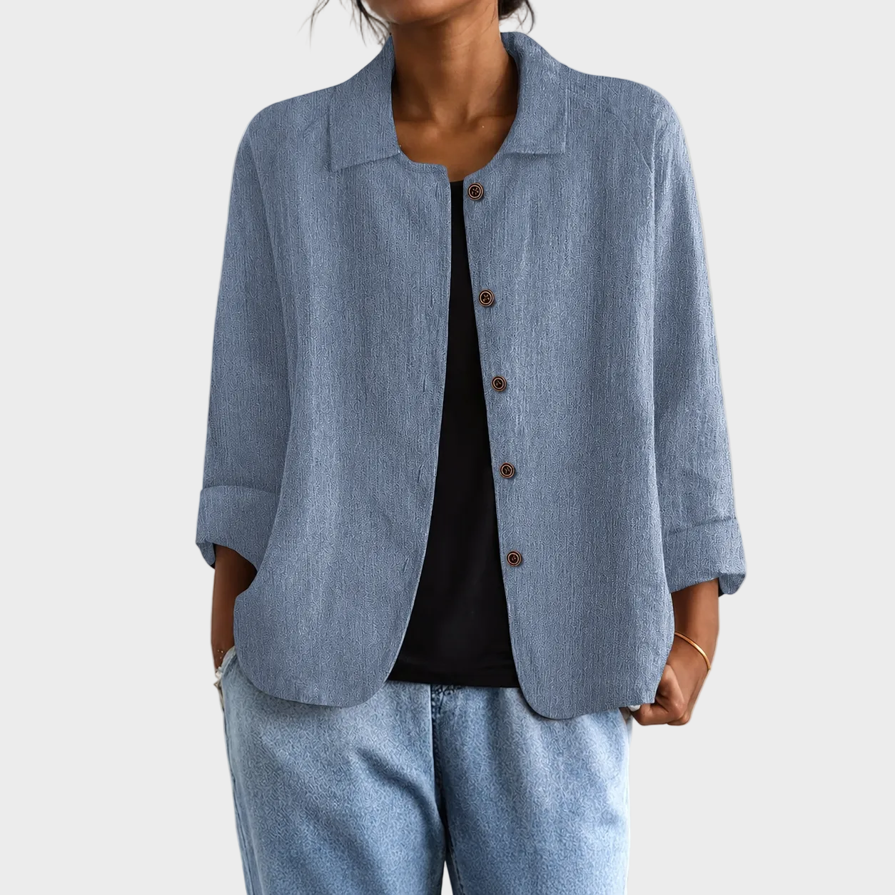 Ajda – Elegantna Lanena Jakna