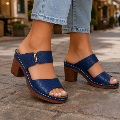 Nina – Elegantni Sandale s Blok Petom