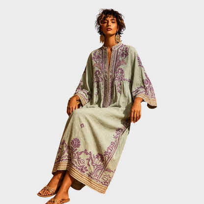 Alina – Boho Lanena Haljina