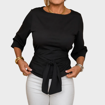 Maja – Elegantna Bluza S Pojasom