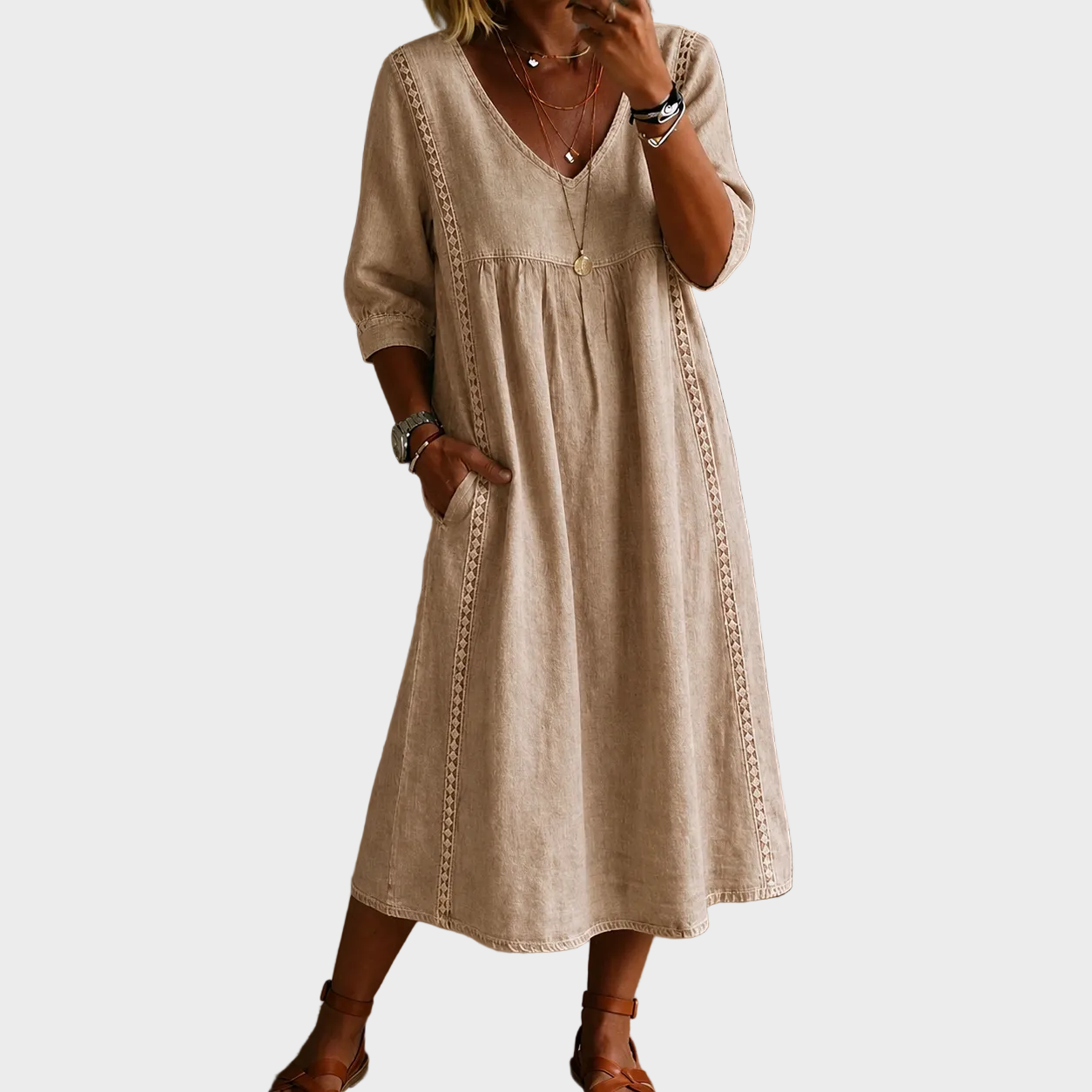 Sara – Lanena Haljina
