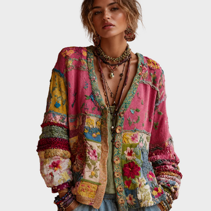 Zala – Boho Patchwork Kardigan
