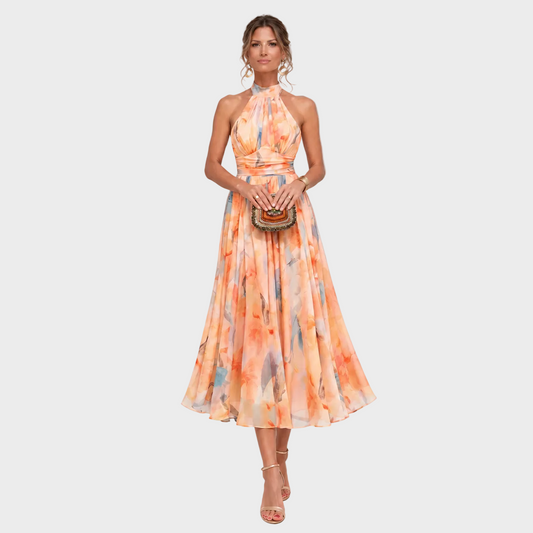 Lara – Elegantna Cvjetna midi haljina