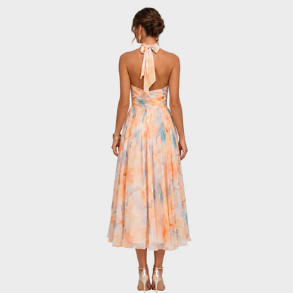Lara – Elegantna Cvjetna midi haljina