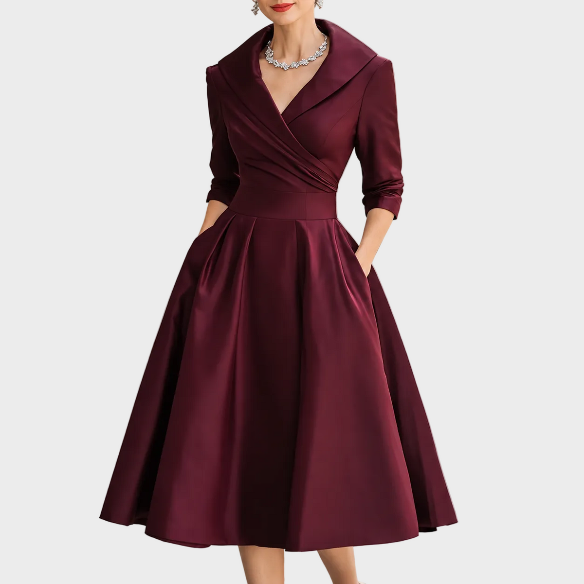 Adriana – Elegantna Midi Haljina