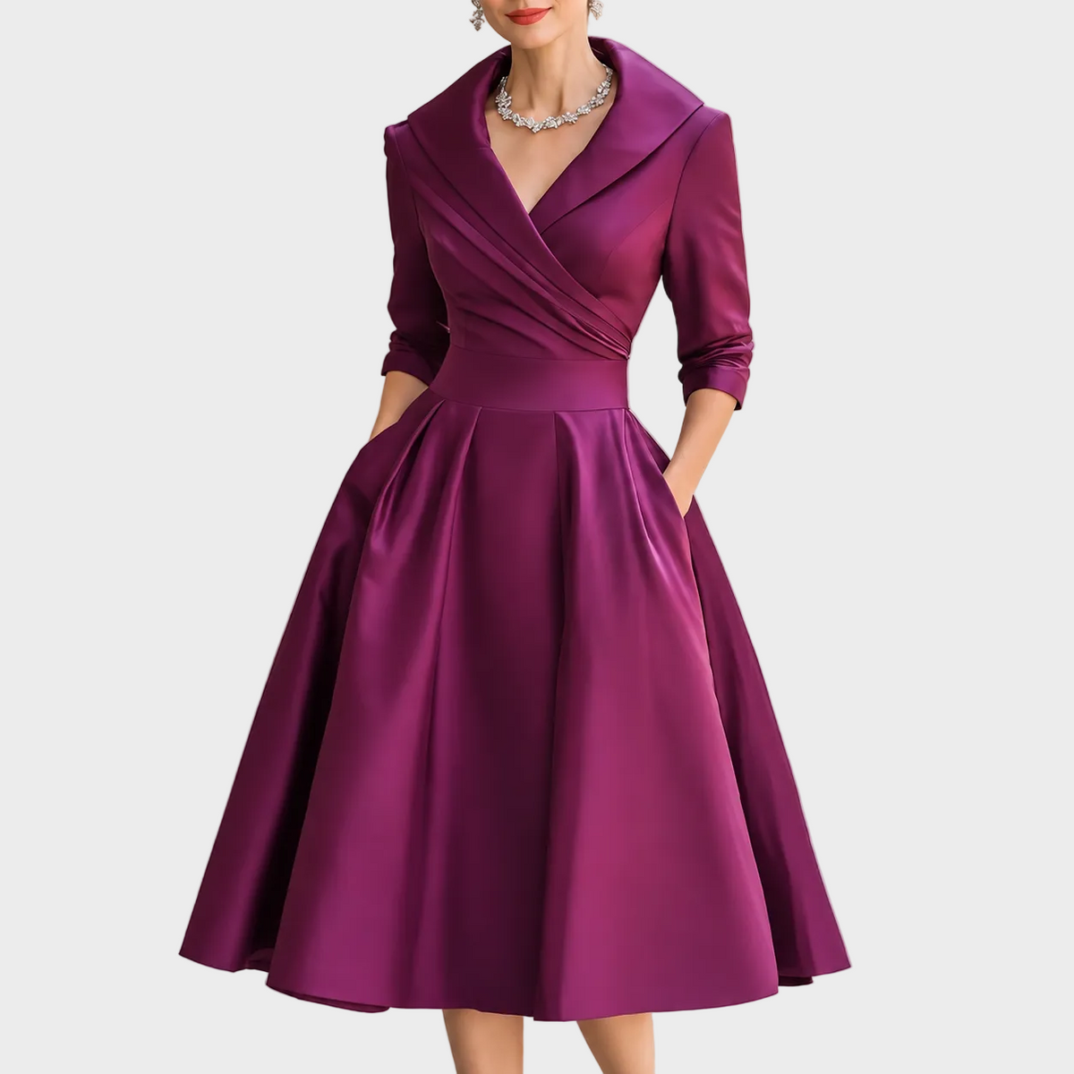 Adriana – Elegantna Midi Haljina