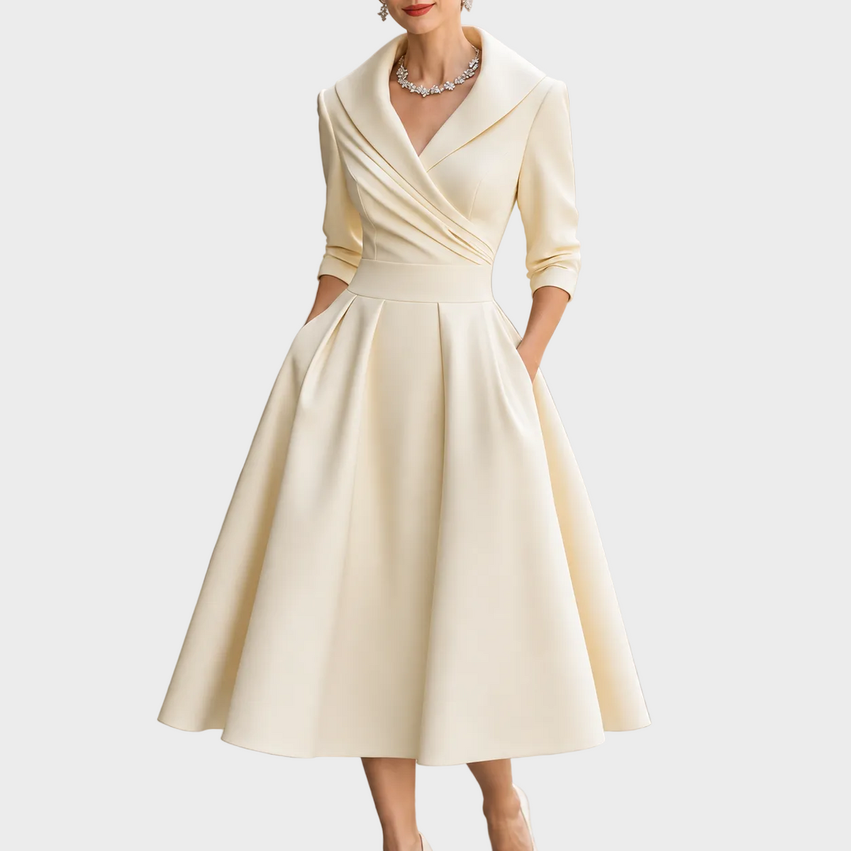 Adriana – Elegantna Midi Haljina