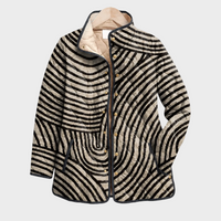 Petra – Prošivena Jakna Sa Zebra Uzorkom