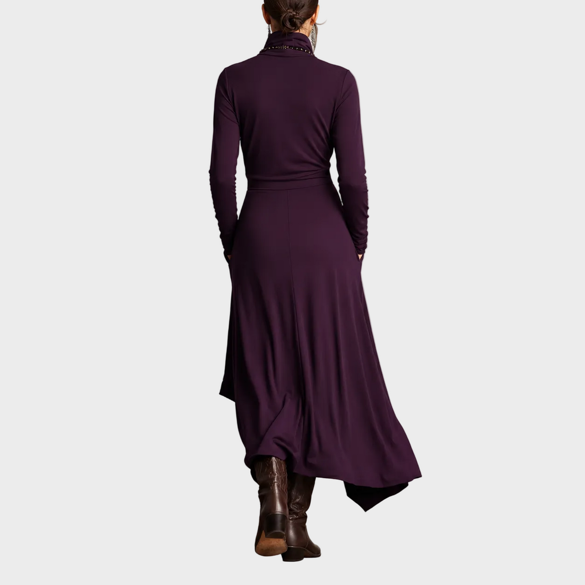 Valerija – Elegantna Asimetrična Maxi Haljina