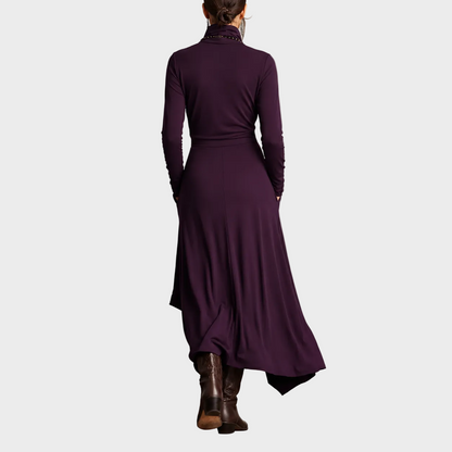 Valerija – Elegantna Asimetrična Maxi Haljina