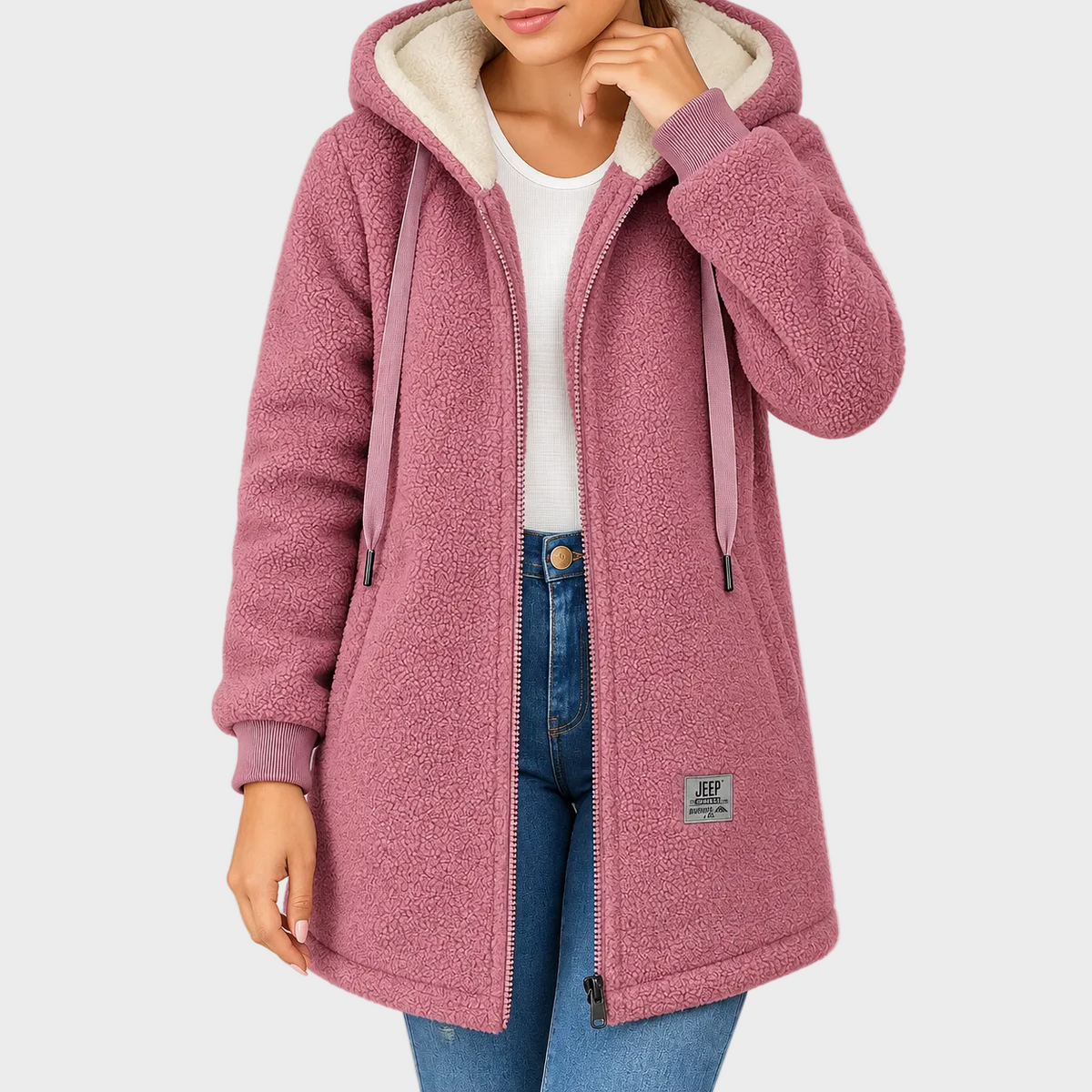 Katarina – Topla Teddy Jakna S Kapuljačom
