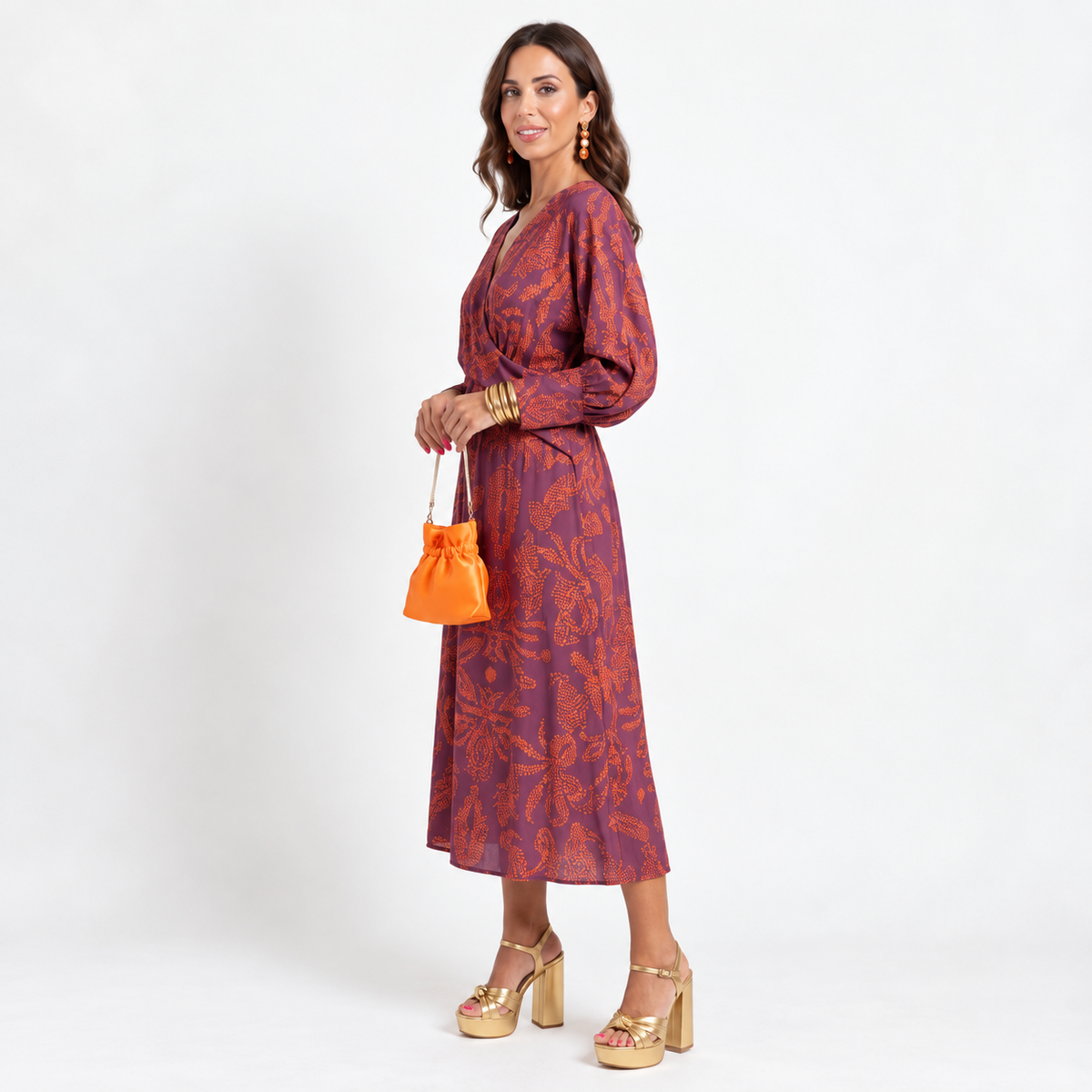 Danica – Elegantna Midi Haljina S Cvjetnim Uzorkom