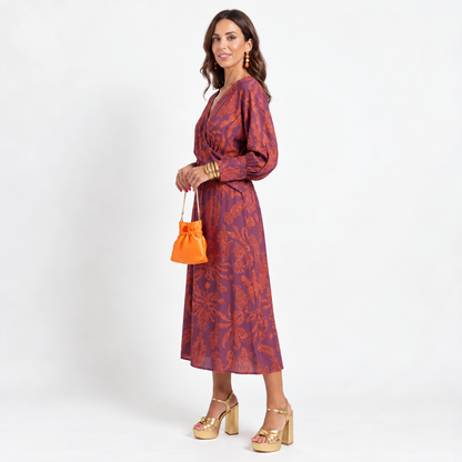 Danica – Elegantna Midi Haljina S Cvjetnim Uzorkom