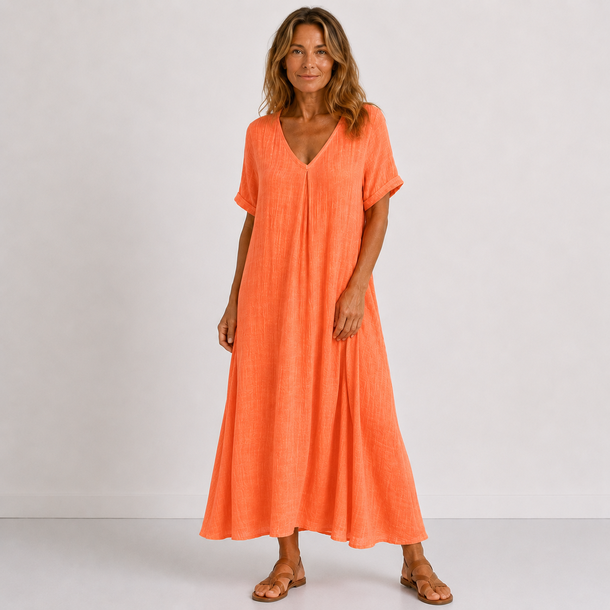 Alina – Prozračna Lanena maxi haljina