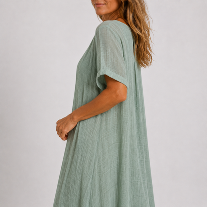 Alina – Prozračna Lanena maxi haljina