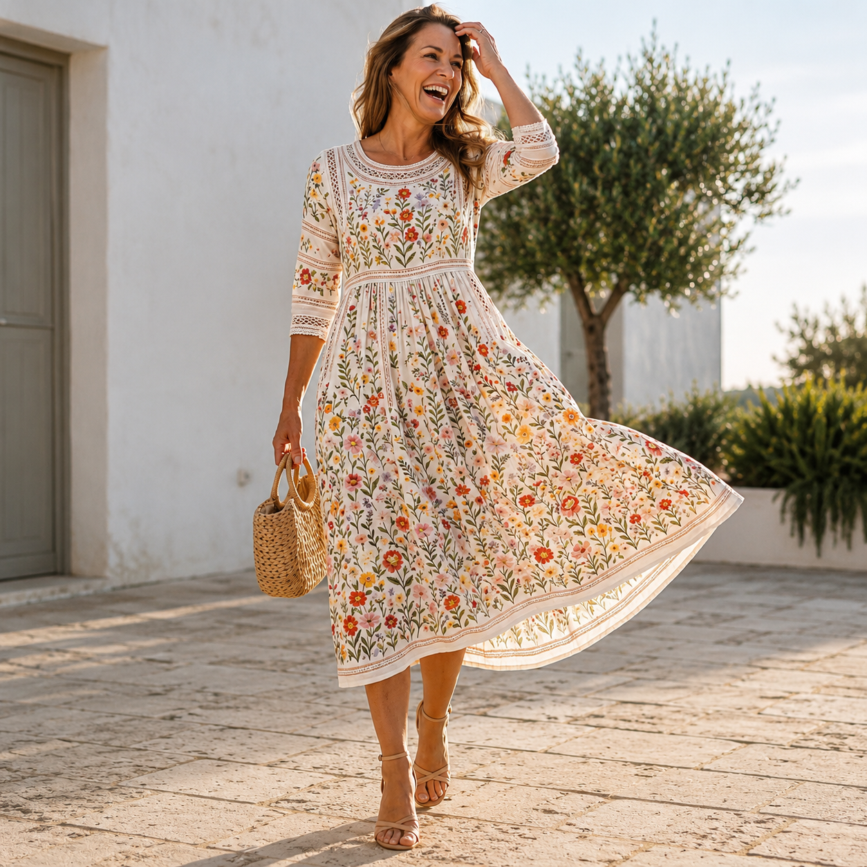 Florina – Elegantna cvjetna haljina