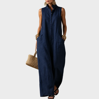 Sofia – Elegantna Lanena maxi haljina